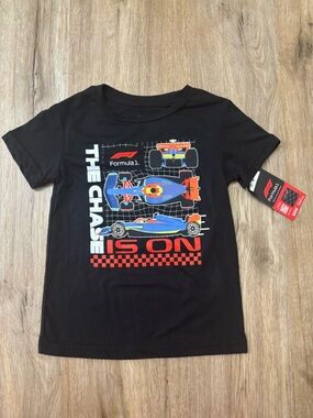 Formula 1 The Chase Is On F1 Racing T-shirt 4T Kids New Hybrid Apparel